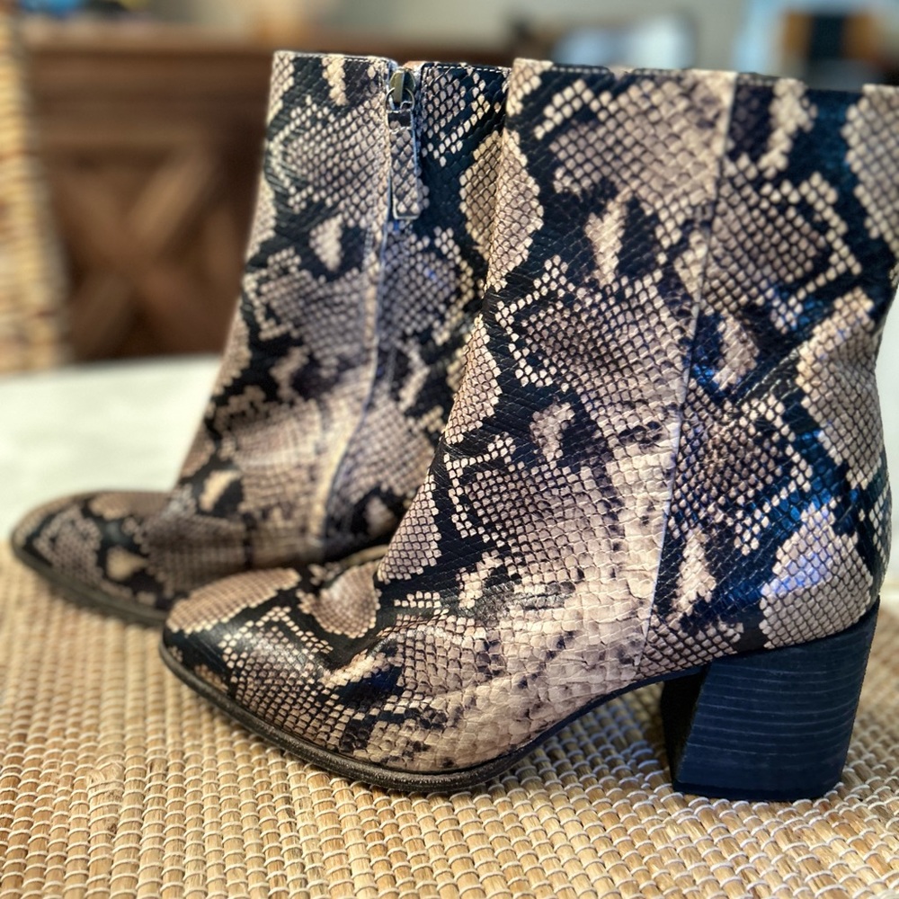Free People Python Embossed Boots - image 4